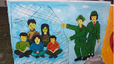 思无邪 百米墙绘构建无邪家园——广东省惠州市博罗县观背村深入推进无邪教创建示范工作