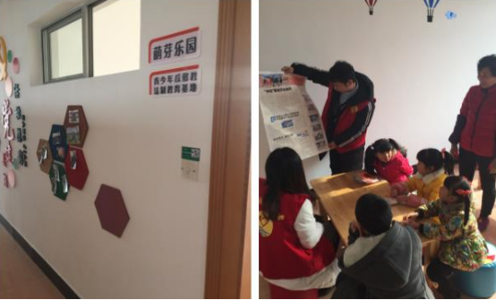 浙江省平湖市独山港镇开展“喜迎春节、青少年反邪教”宣传活动