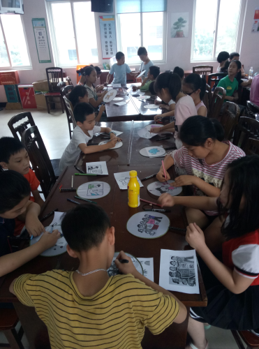 ( 枫杨社区反邪教涂鸦课堂) ( 枫杨社区反邪教涂鸦课堂)