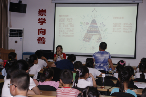 (图为:烟雨社区反邪知识小课堂) (图为:烟雨社区反邪知识小课堂)