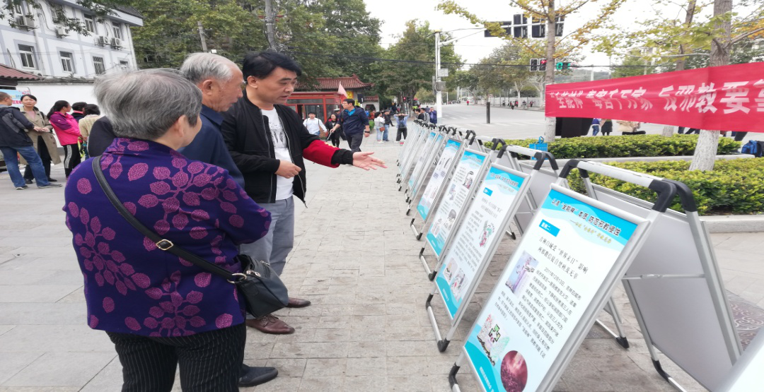 南京市栖霞街道借助红枫艺术节 开展反邪教宣传