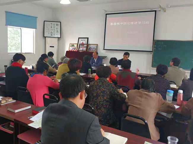 江苏省宜兴市张渚镇基督教教堂推广反邪教宣传学习