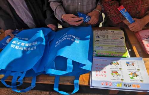 金华市婺城区城东街道旌孝街社区开展迎清明反邪教宣传活动538