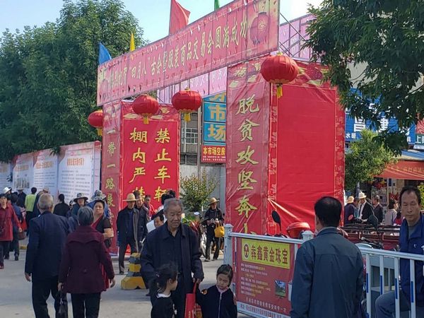 陕西省宝鸡反邪教宣传走进“虢镇四月八”古会