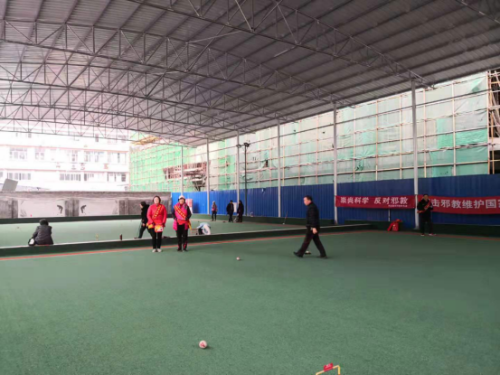 四川省兴文县借助与泸州市叙永县门球友谊赛宣传防邪反邪庆新年活动(1)443 四川省兴文县借助与泸州市叙永县门球友谊赛宣传防邪反邪庆新年活动(1)443