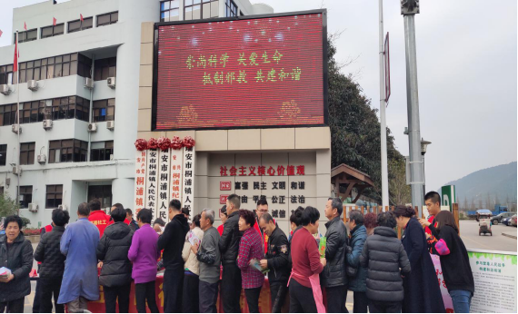 浙江省瑞安市桐浦镇开展春节前反邪教警示宣传教育活动