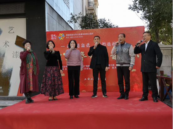 浙江省温州瑞安市安阳街道:热闹村晚歌声欢 温馨春联送祝福 反邪宣传年味浓