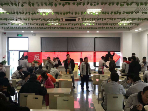 反对邪教   从我做起-------浙江省绍兴市越城区斗门街道开展企业返乡员工反邪教宣传活动