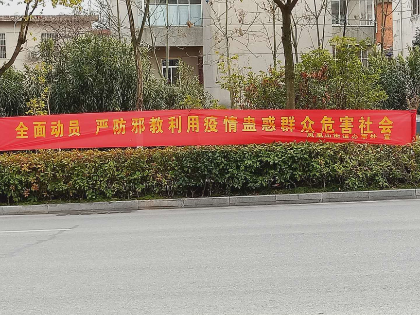 安徽省巢湖市凤凰山街道开展“防控反邪同步抓，科学防疫杜造谣”宣传活动