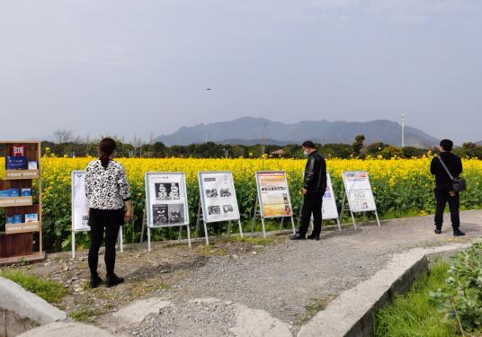 浙江省台州黄岩区高桥街道杏林村开展“赏花不忘反邪”主题宣传活动