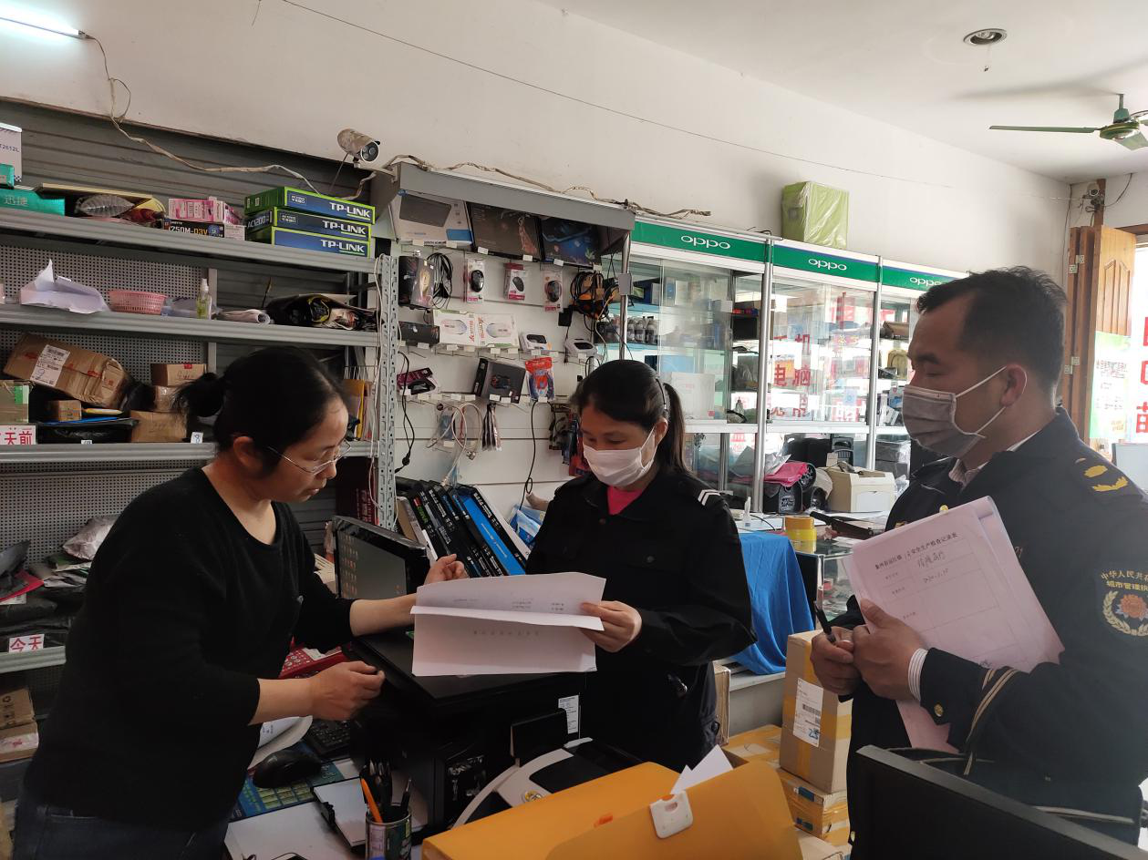 广西象州县运江镇开展消防安全检查暨反邪教宣传工作