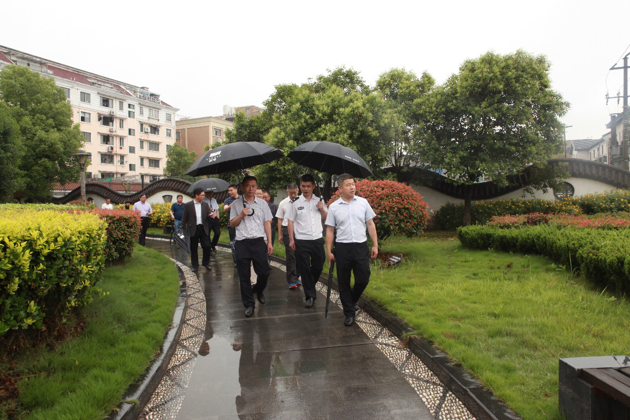 浙江省杭州市钱塘新区反邪教协会理事长调研新湾街道反邪教警示教育阵地建设
