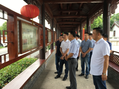 调研益农镇反邪教警示教育基地建设情况