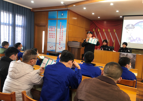 浙江省台州市椒江区海门街道在春节前开展反邪教宣进至企业