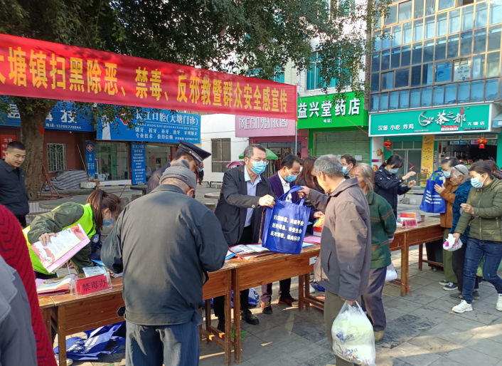 广西忻城县大塘镇立足实际开展反邪教宣传活动