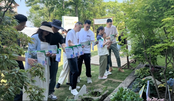 浙江省桐乡市：绣球花开无尽夏 反邪宣传同心行