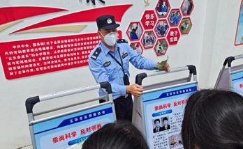 浙江省玉环市大麦屿街道开展全民国家安全教育日暨反邪教进校园、进社区活动