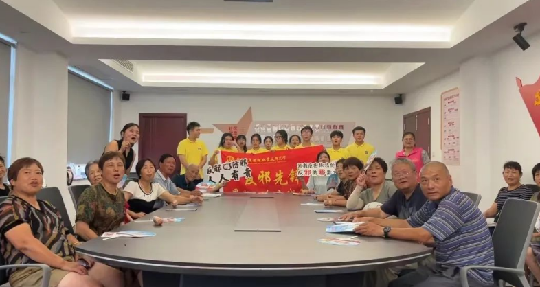 反邪扬清风 文明迎亚运--浙江省东阳市暑期社会实践团“反邪先锋队”以“5个‘1’”反邪套餐宣传反邪教